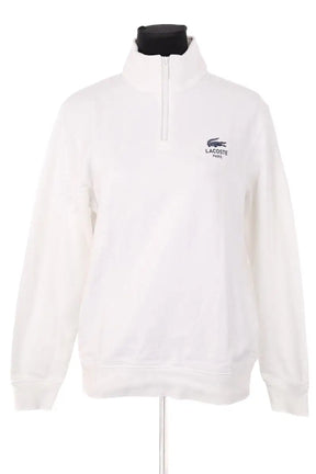Sweatshirt Lacoste Blanc en Coton, taille M - Seconde Main