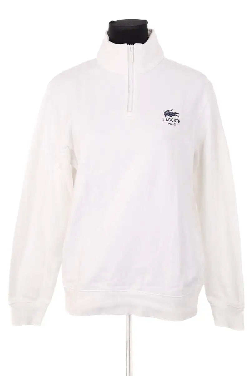 Sweatshirt Lacoste Blanc en Coton, taille M - Seconde Main