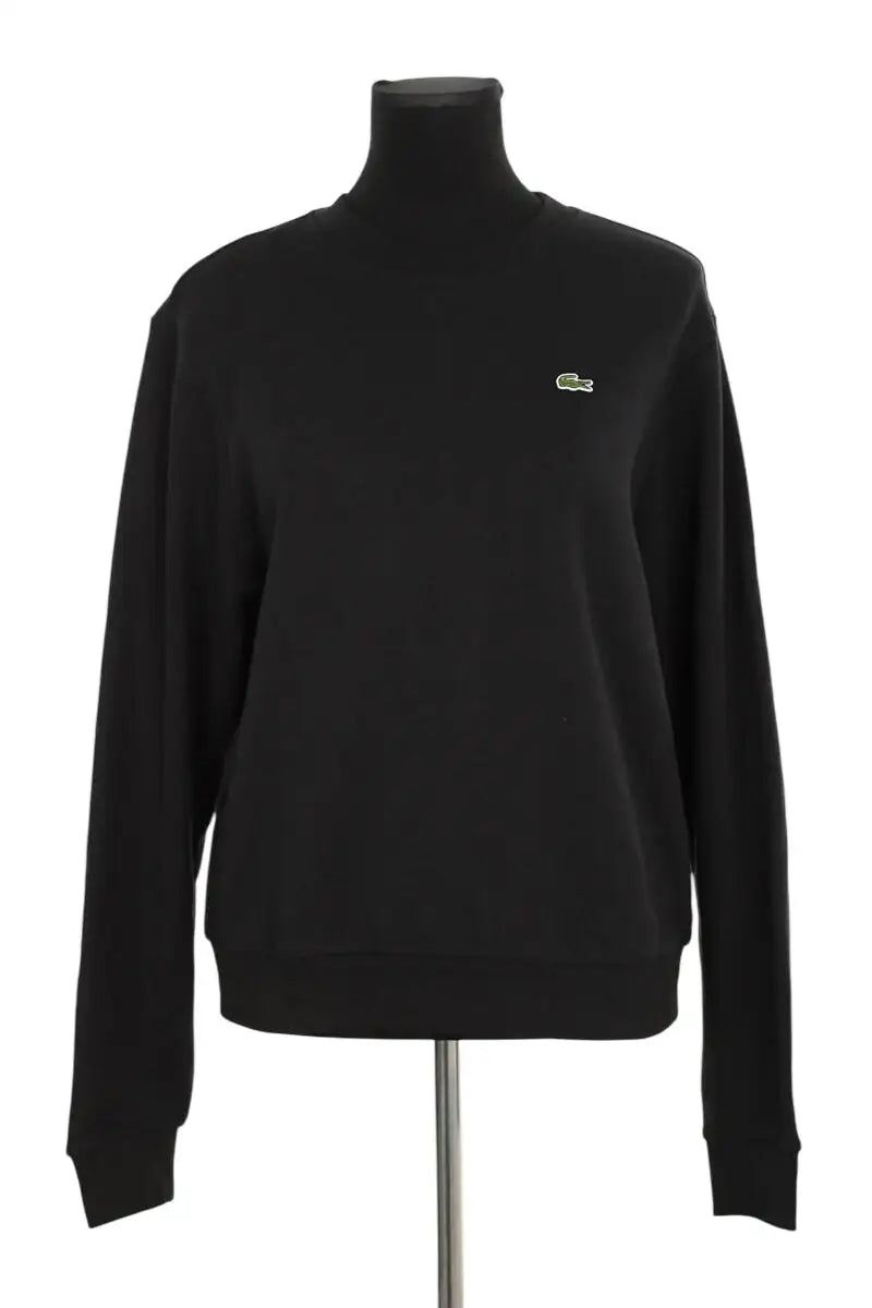 Sweatshirt Lacoste Noir en Coton, taille M - Seconde Main