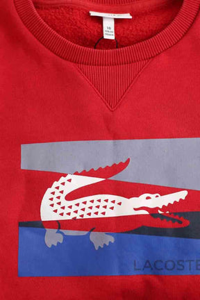 Sweatshirt Lacoste Rouge en Coton