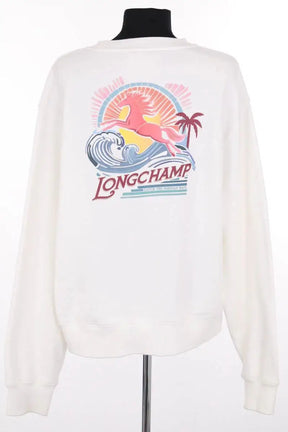 Sweatshirt Longchamp Blanc en Coton