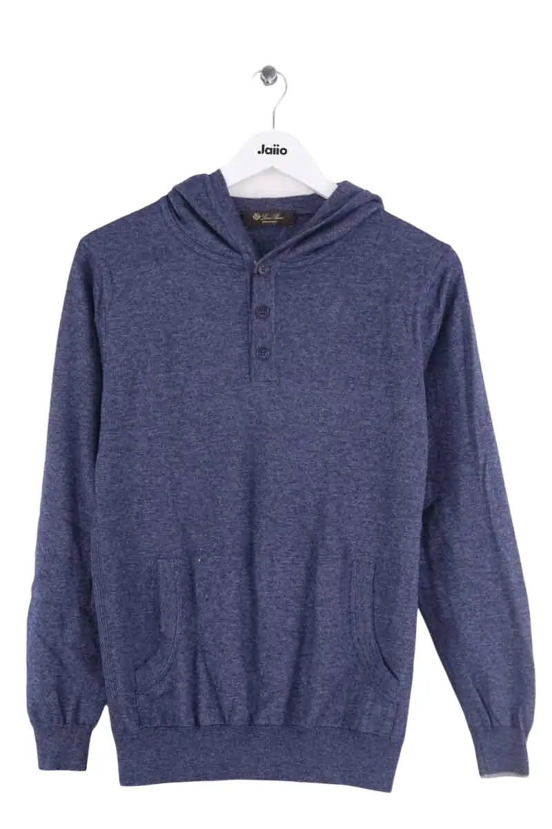 Sweatshirt Loro Piana Bleu en Soie, taille S - Seconde Main