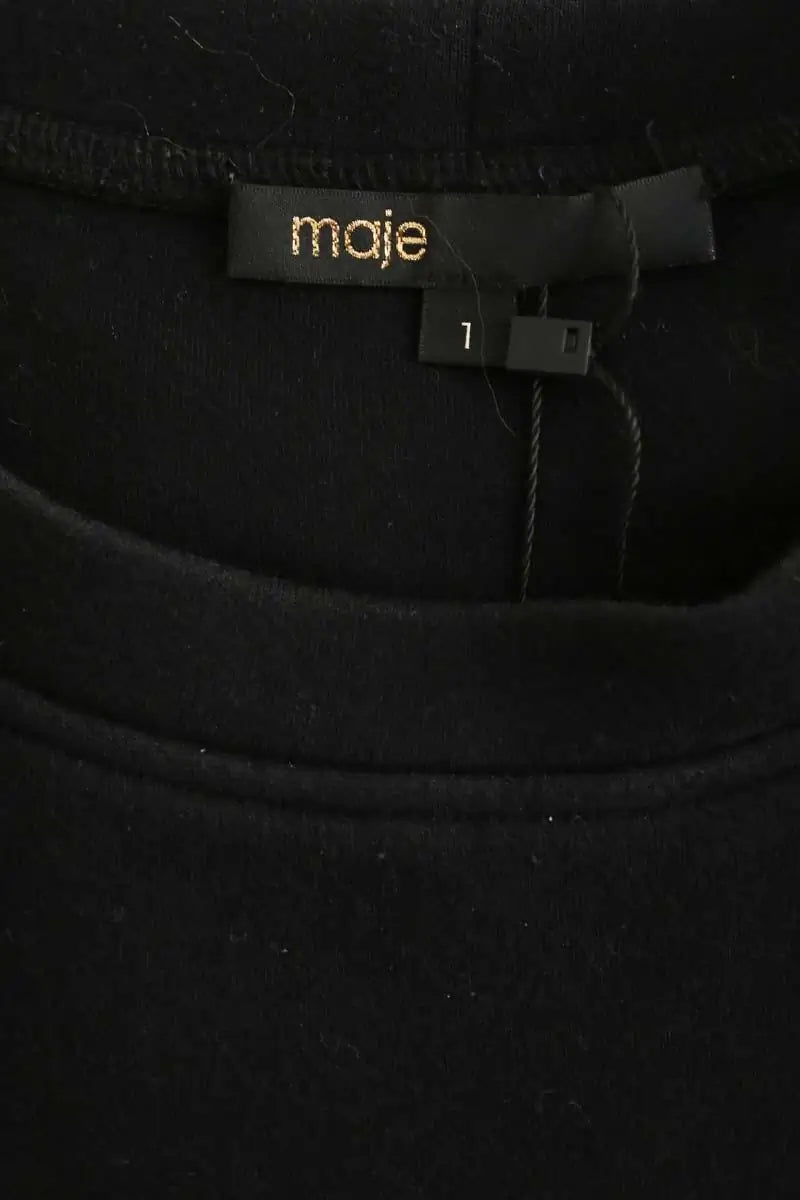 Sweatshirt Maje Noir en Coton