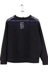 Sweatshirt Maje Noir en Synthétique, taille L - Seconde Main