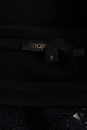 Sweatshirt Maje Noir en Synthétique