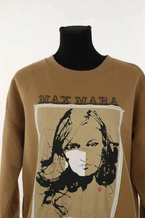 Sweatshirt Max Mara Camel en Coton