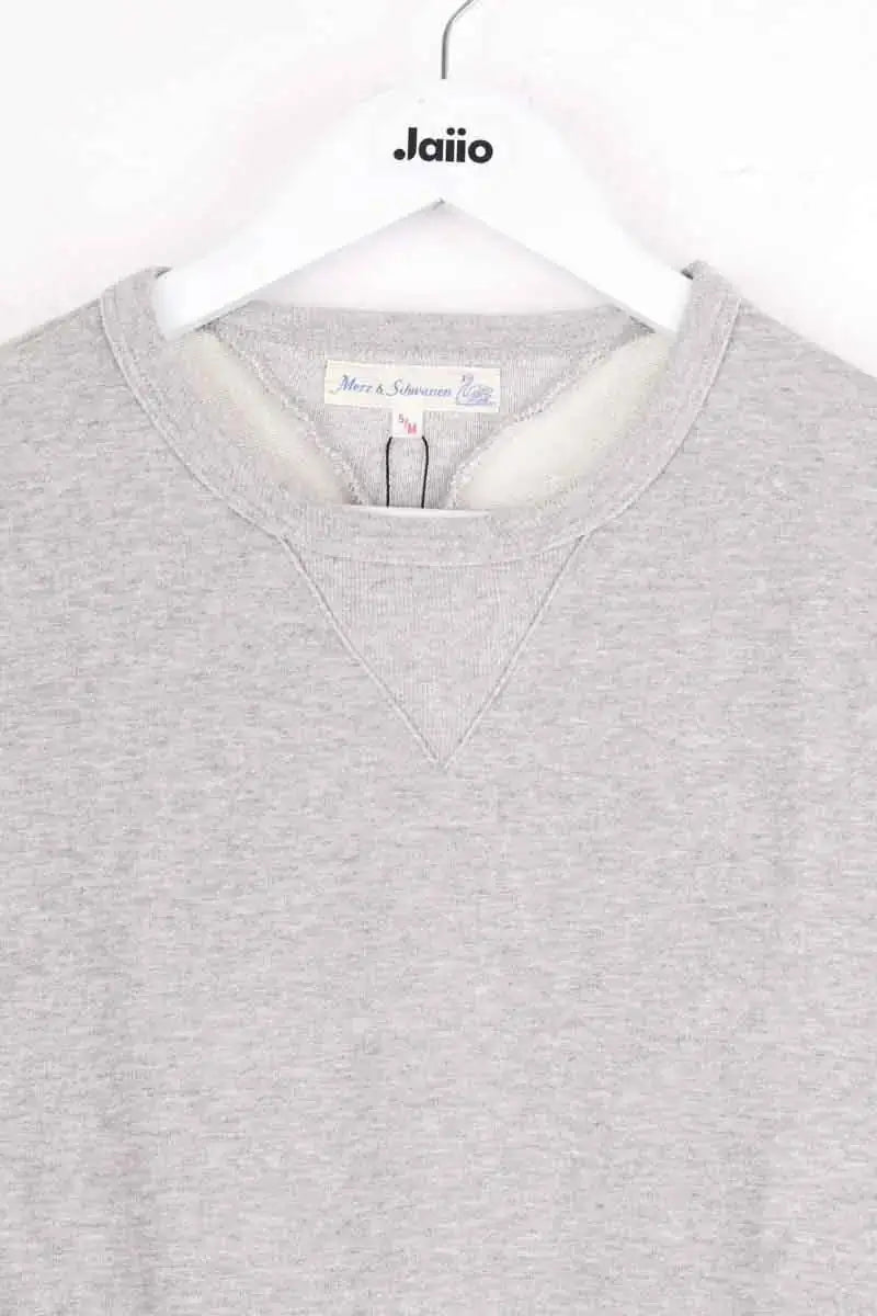 Sweatshirt Merz b. Schwanen Gris en Coton