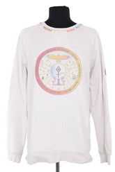 Sweatshirt Monoki Blanc en Coton, taille L - Seconde Main
