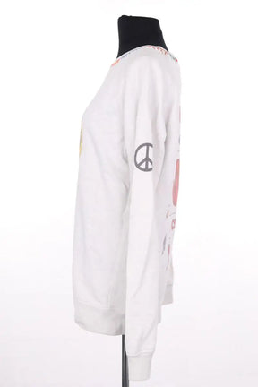 Sweatshirt Monoki Blanc en Coton