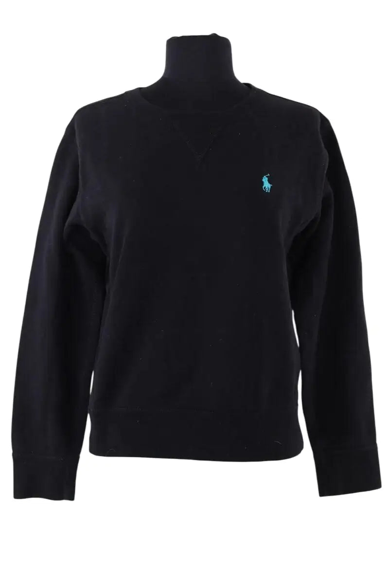 Sweatshirt Ralph Lauren Noir en Coton, taille S - Seconde Main