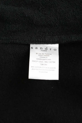Sweatshirt Sandro Noir en Coton