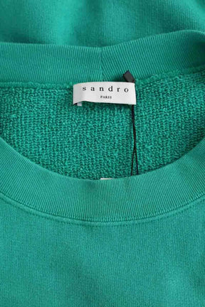Sweatshirt Sandro Vert en Coton