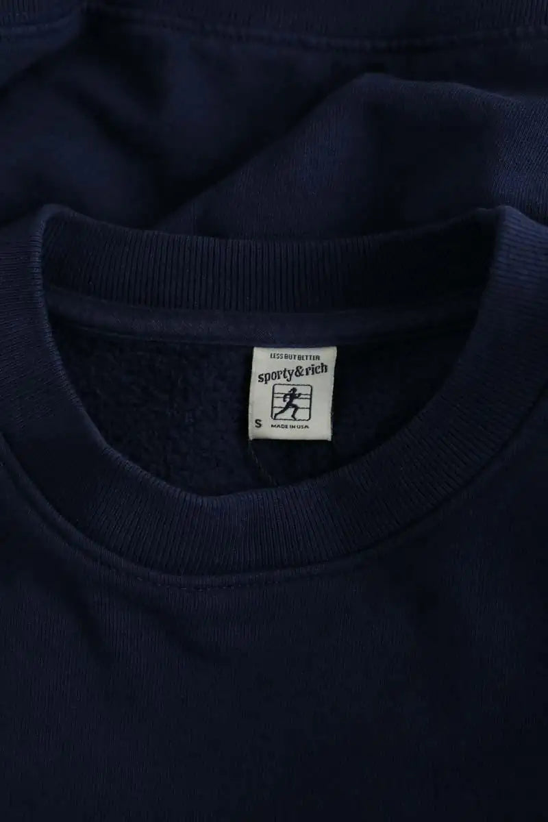 Sweatshirt Sporty & Rich Bleu en Coton