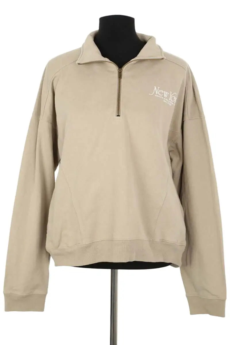 Sweatshirt Sporty & Rich Camel en Coton, taille L - Seconde Main