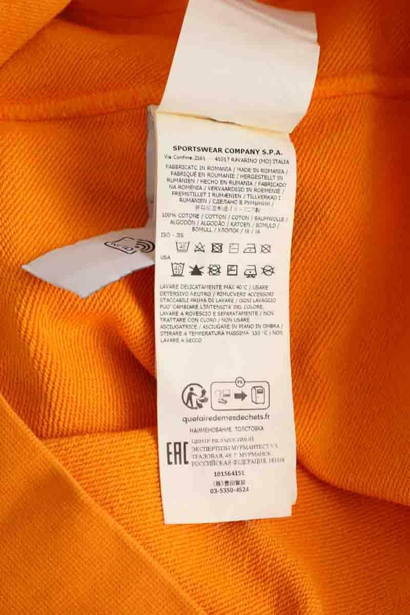 Sweatshirt Stone Island Orange en Coton