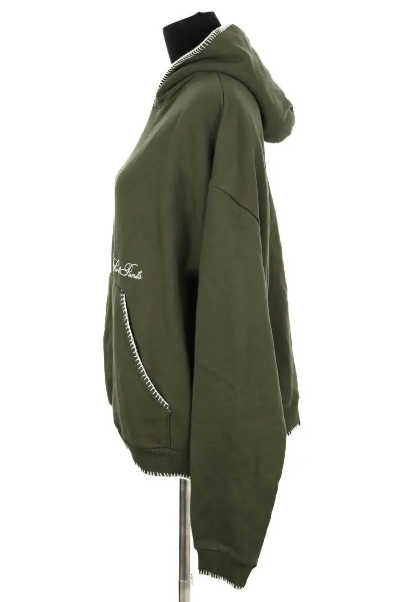 Sweatshirt Sweet Pants Leaf Kaki en Coton