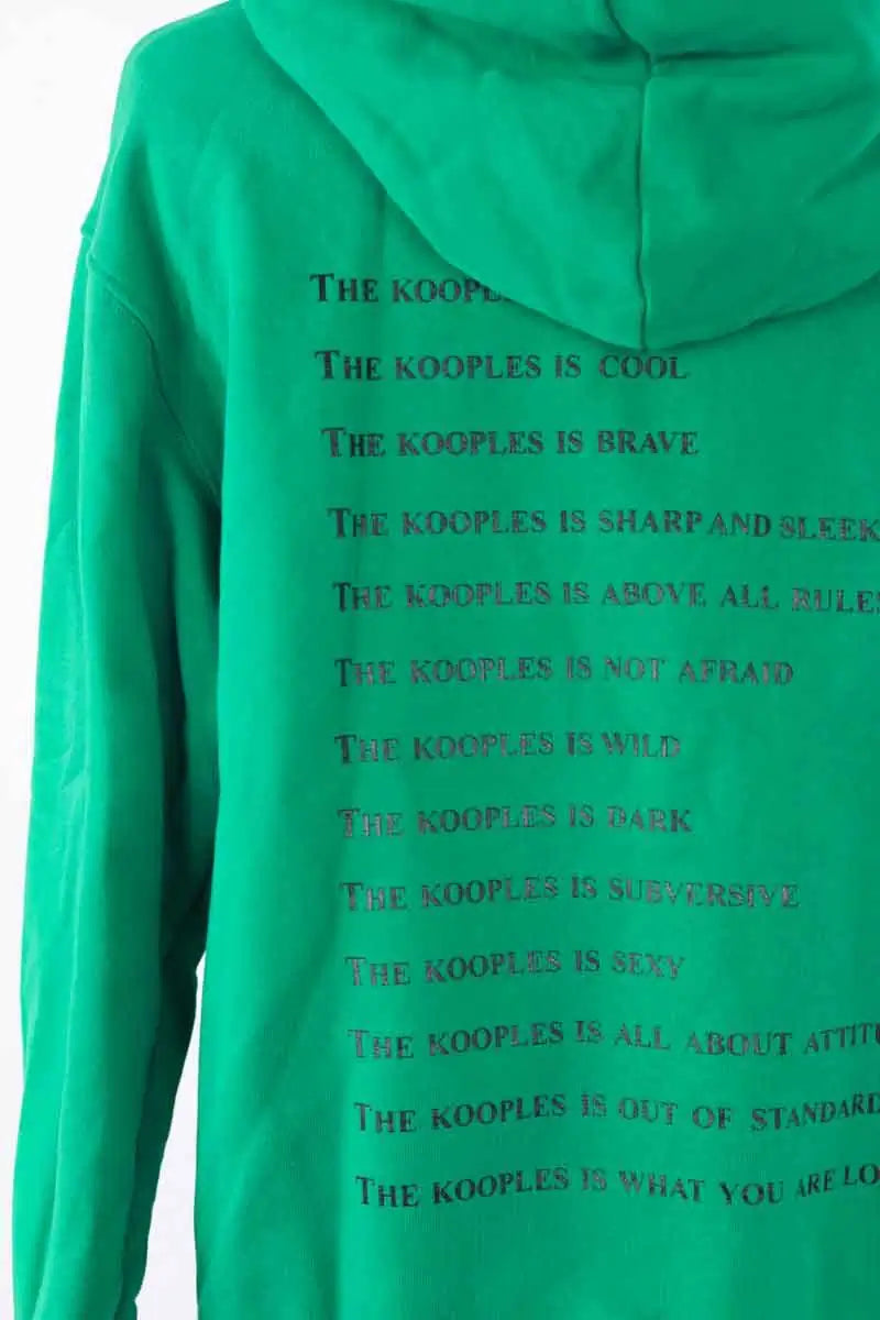Sweatshirt The Kooples Vert en Coton