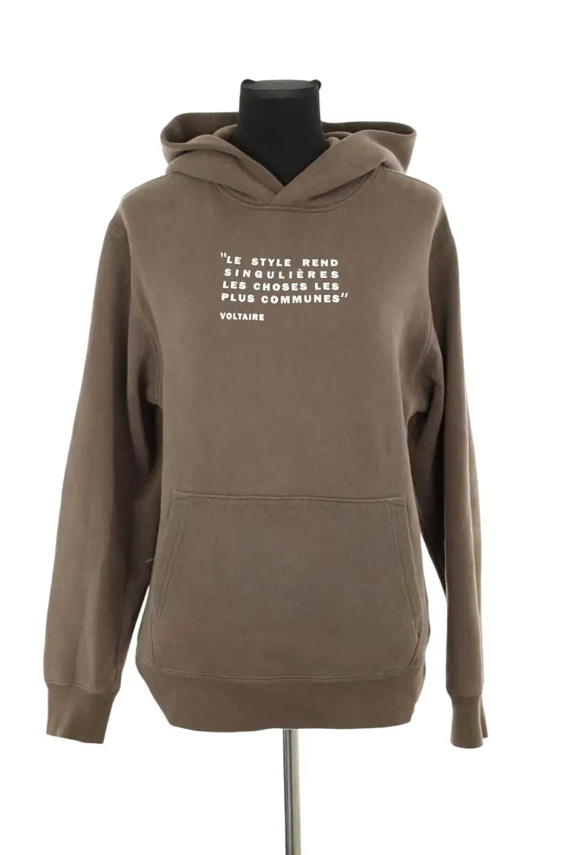 Sweatshirt Zadig & Voltaire Marron en Coton, taille XS - Seconde Main