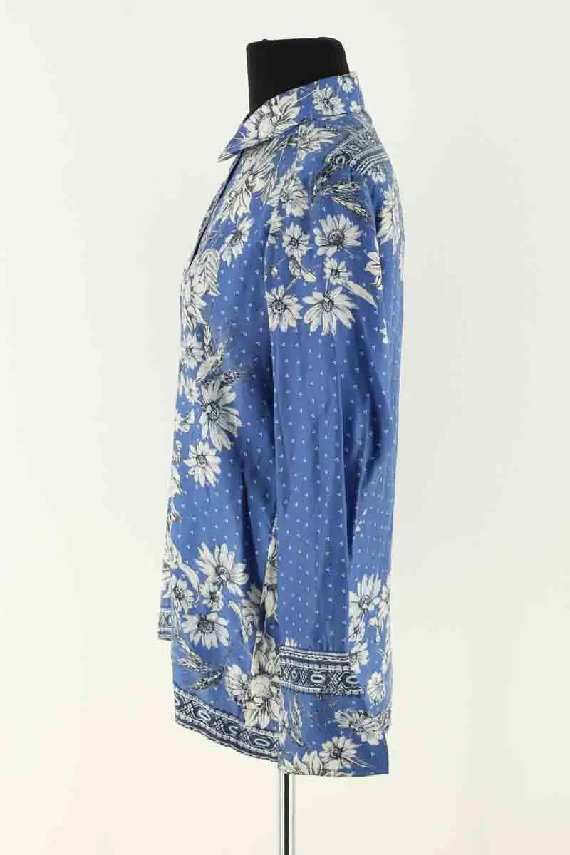 Chemise Sandro Bleu en Soie
