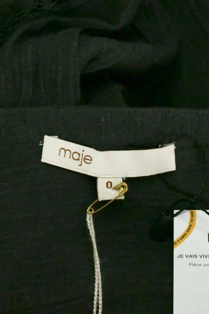 Robe Maje Anthracite en Coton