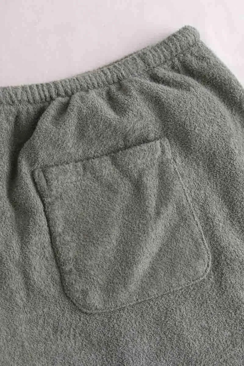 Mini short American Vintage Kaki en Coton