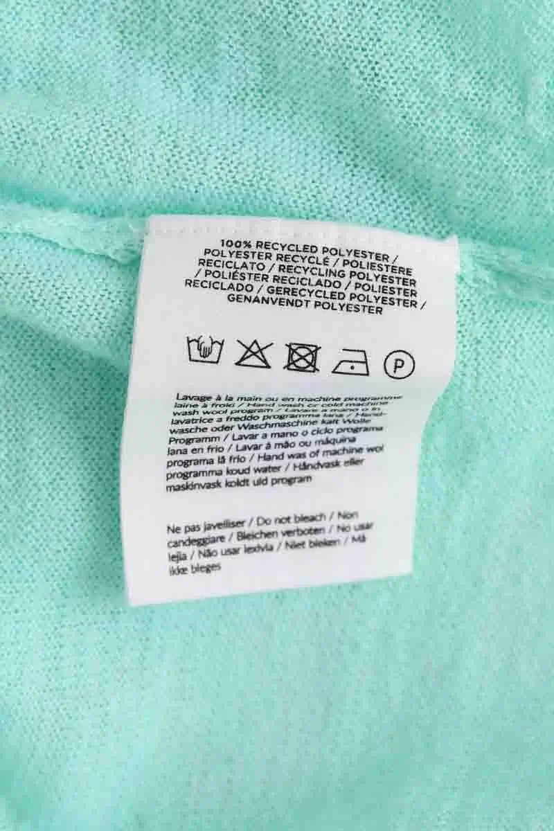 T-shirt à manches longues Notshy Turquoise en Synthétique