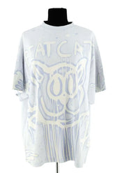 T-shirt Acne Studios Bleu en Coton, taille M - Seconde Main