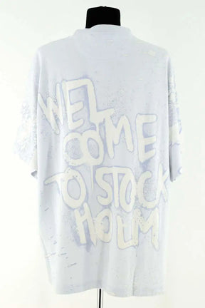 T-shirt Acne Studios Bleu en Coton
