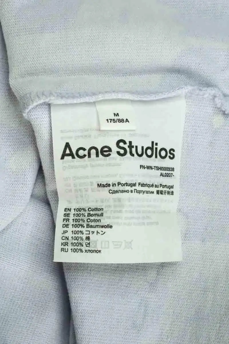 T-shirt Acne Studios Bleu en Coton