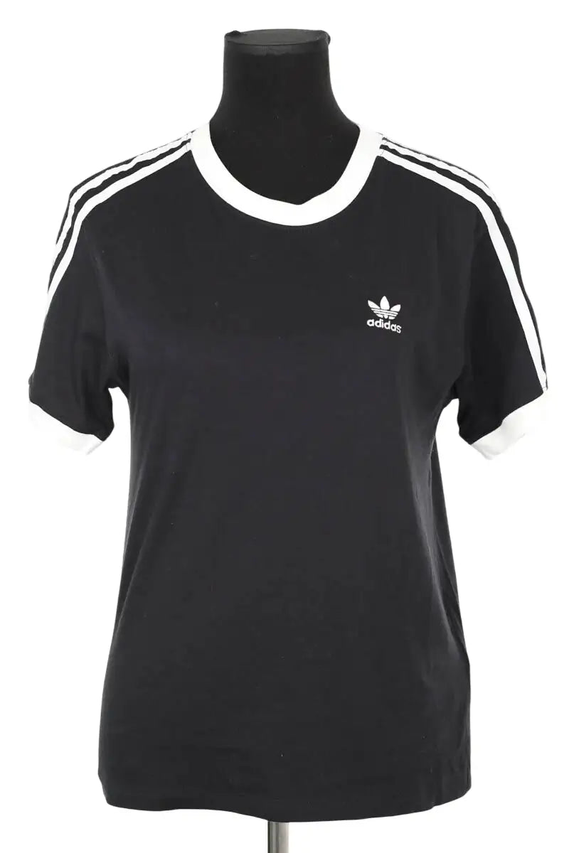 T-shirt Adidas Noir en Coton, taille XS - Seconde Main
