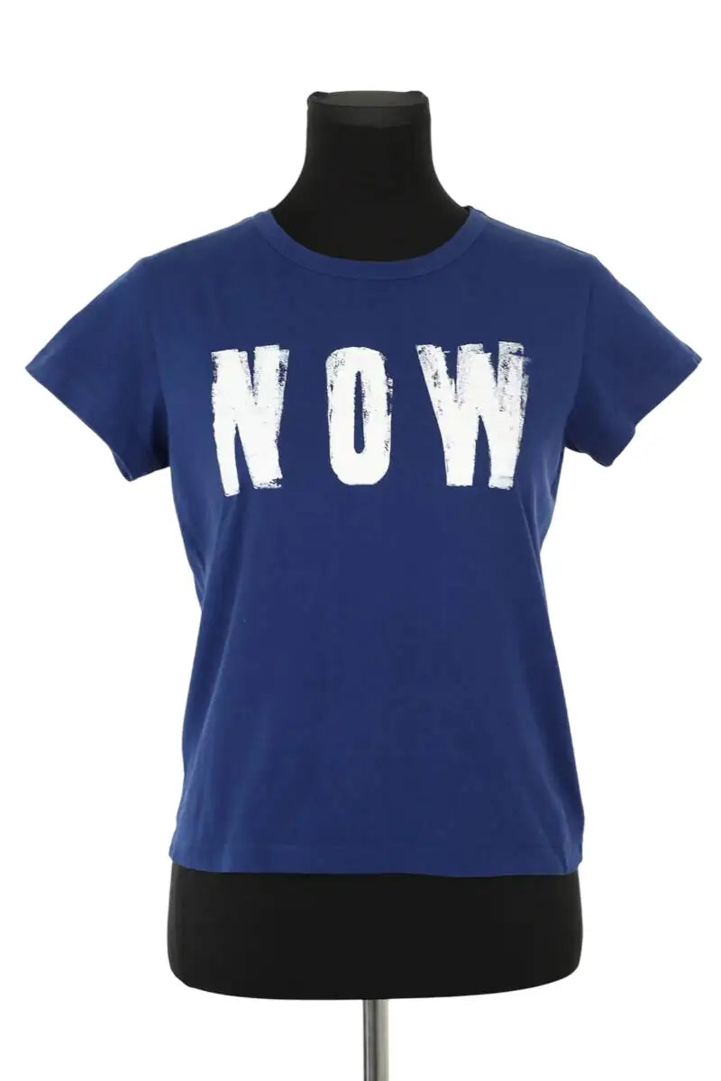 T-shirt Agnès B. Bleu en Coton, taille S - Seconde Main