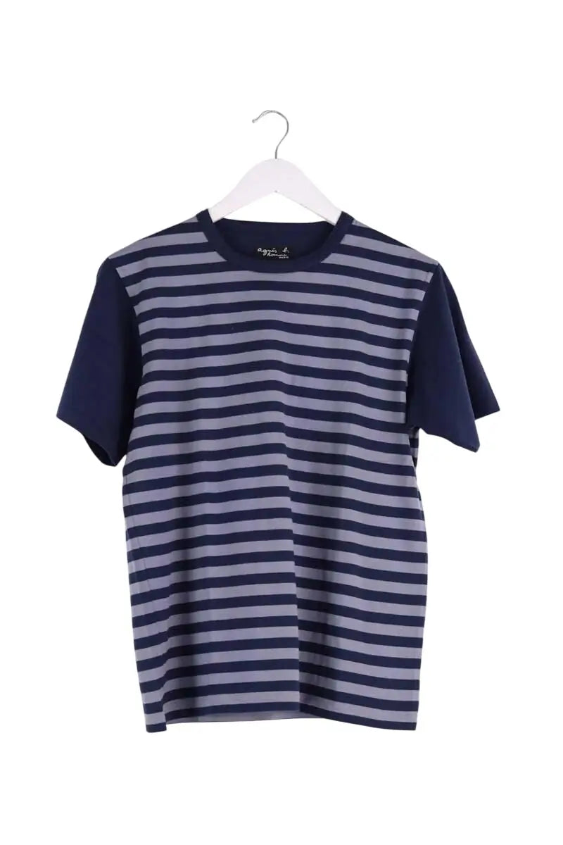 T-shirt Agnès B. Bleu en Coton, taille XS - Seconde Main