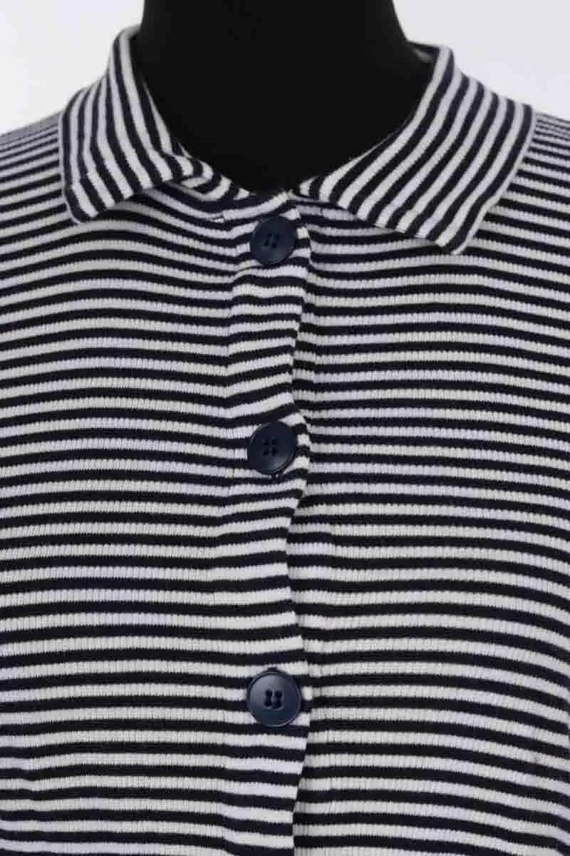 T-shirt Agnès B. Marine en Coton