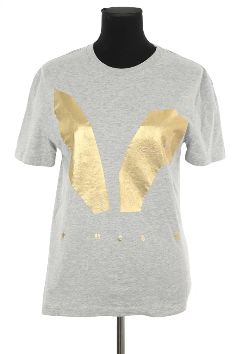 T-shirt Alexander McQueen Gris en Coton, taille XS - Seconde Main