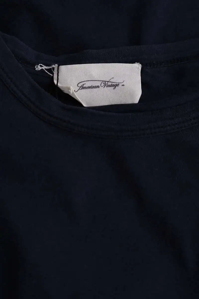 T-shirt American Vintage Bleu en Coton
