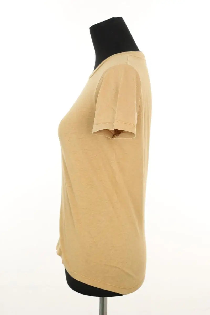 T-shirt American Vintage Camel en Coton