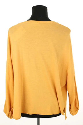 T-shirt American Vintage Jaune en Coton