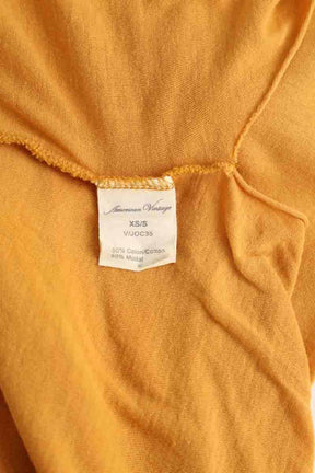 T-shirt American Vintage Jaune en Coton