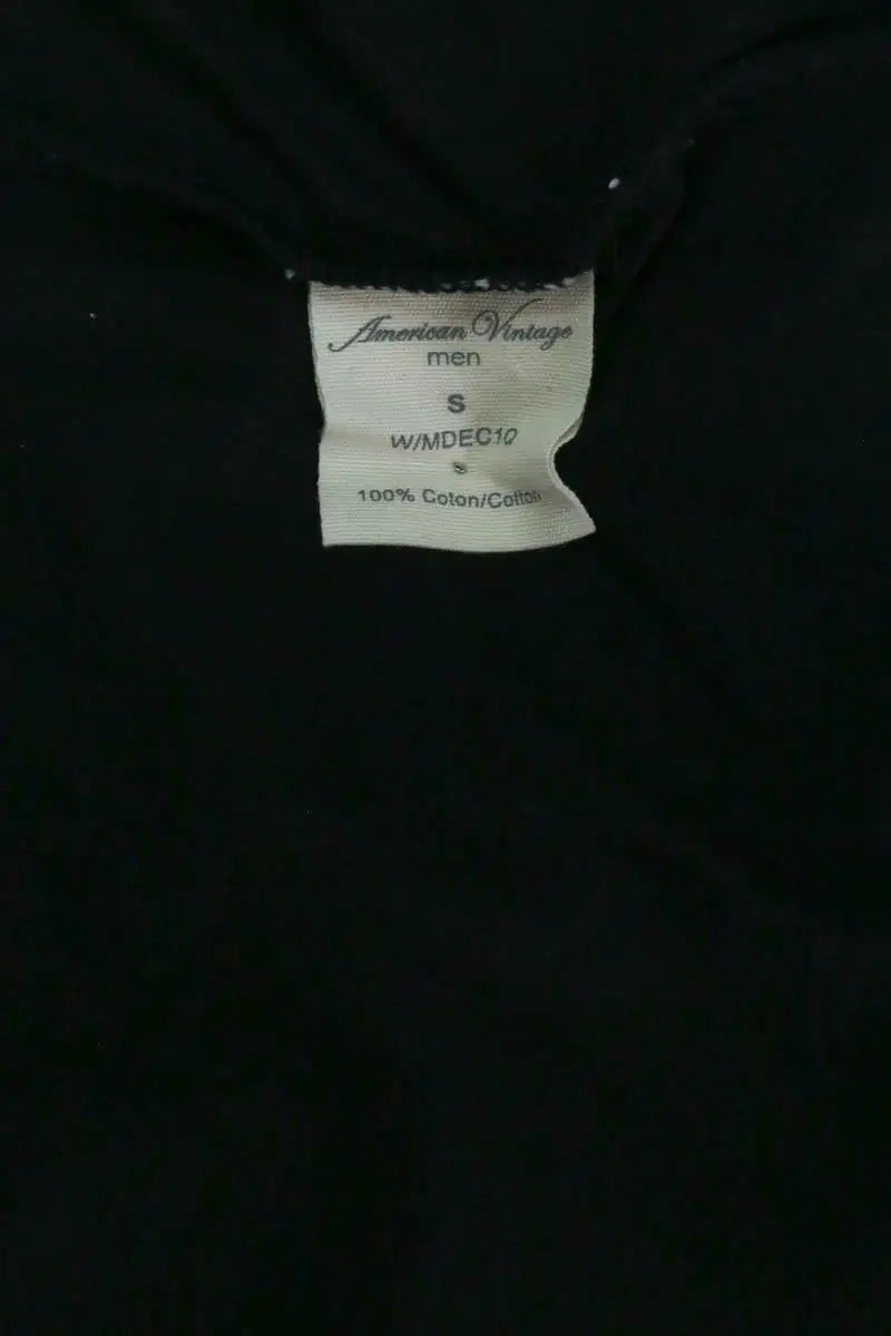 T-shirt American Vintage Noir en Coton