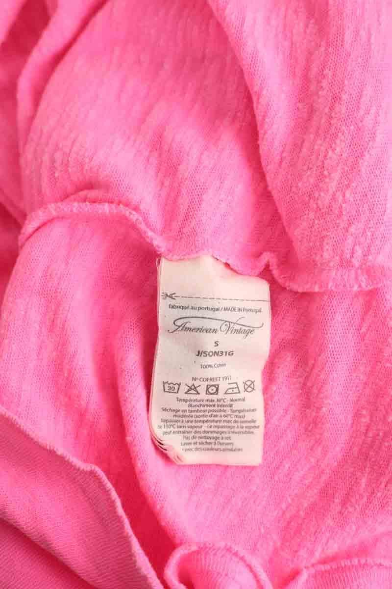 T-shirt American Vintage Rose en Coton