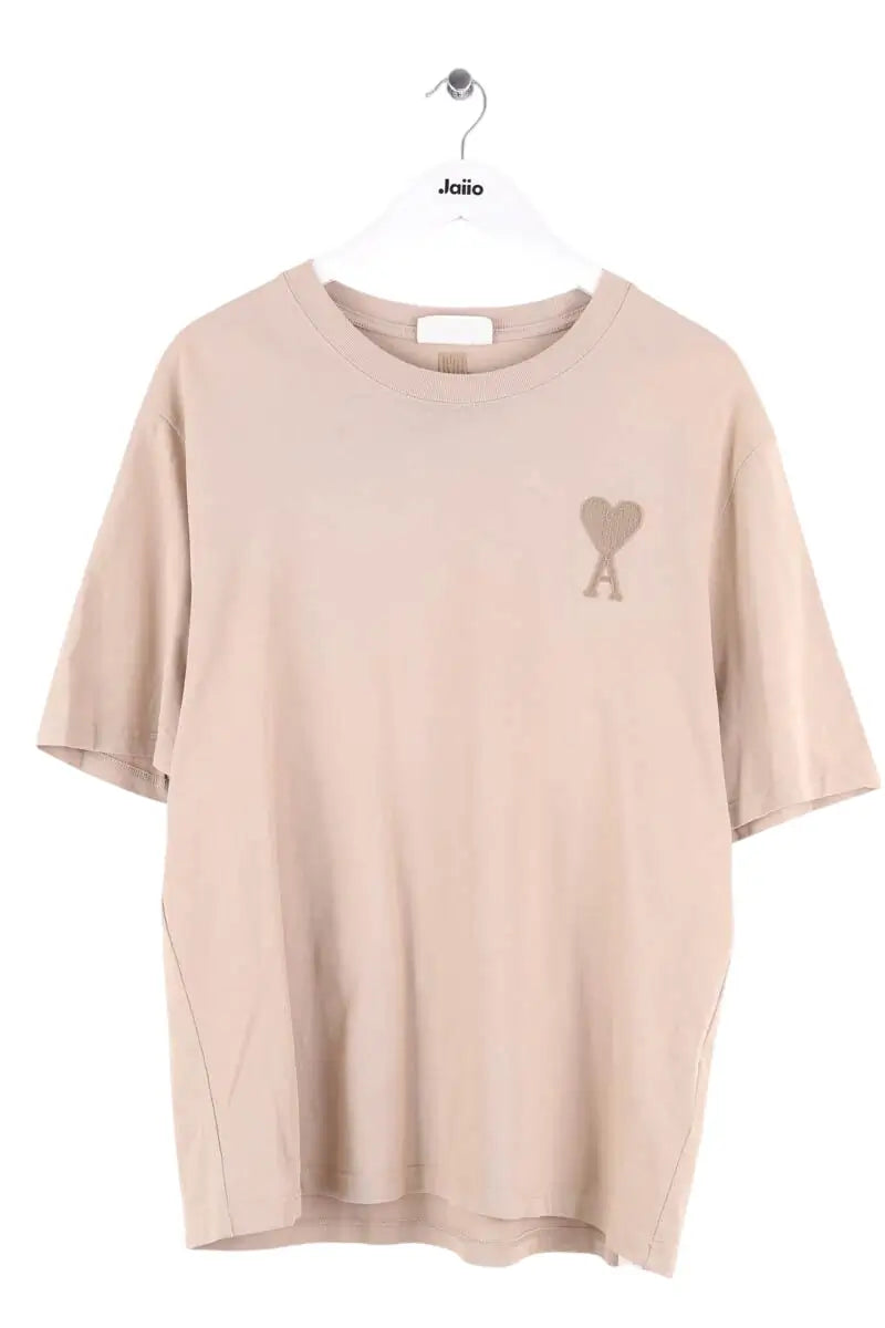T-shirt Ami Beige en Coton, taille XL - Seconde Main