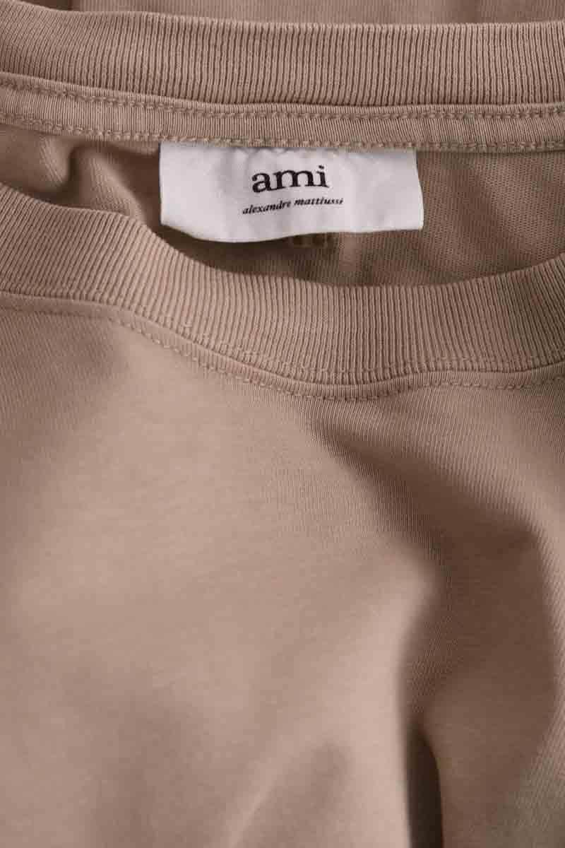 T-shirt Ami Beige en Coton