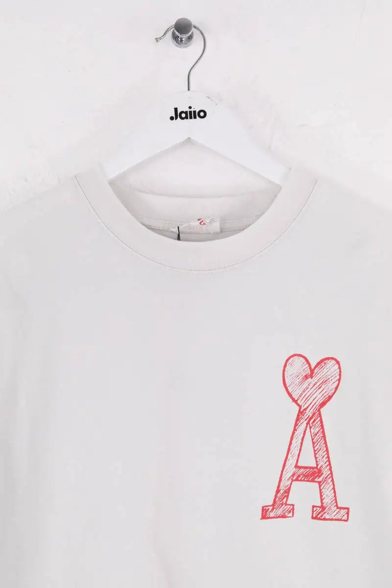 T-shirt Ami Kevin Lyons Blanc en Coton