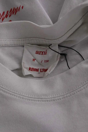 T-shirt Ami Kevin Lyons Blanc en Coton