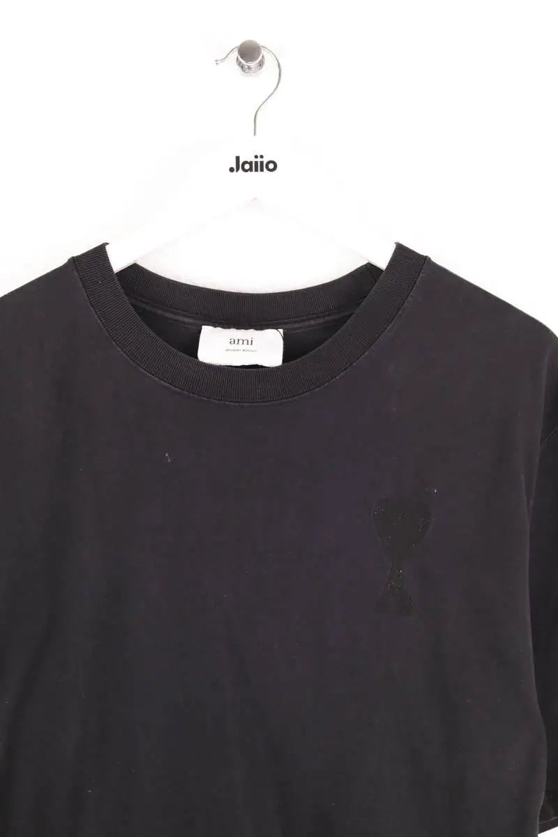 T-shirt Ami Noir en Coton