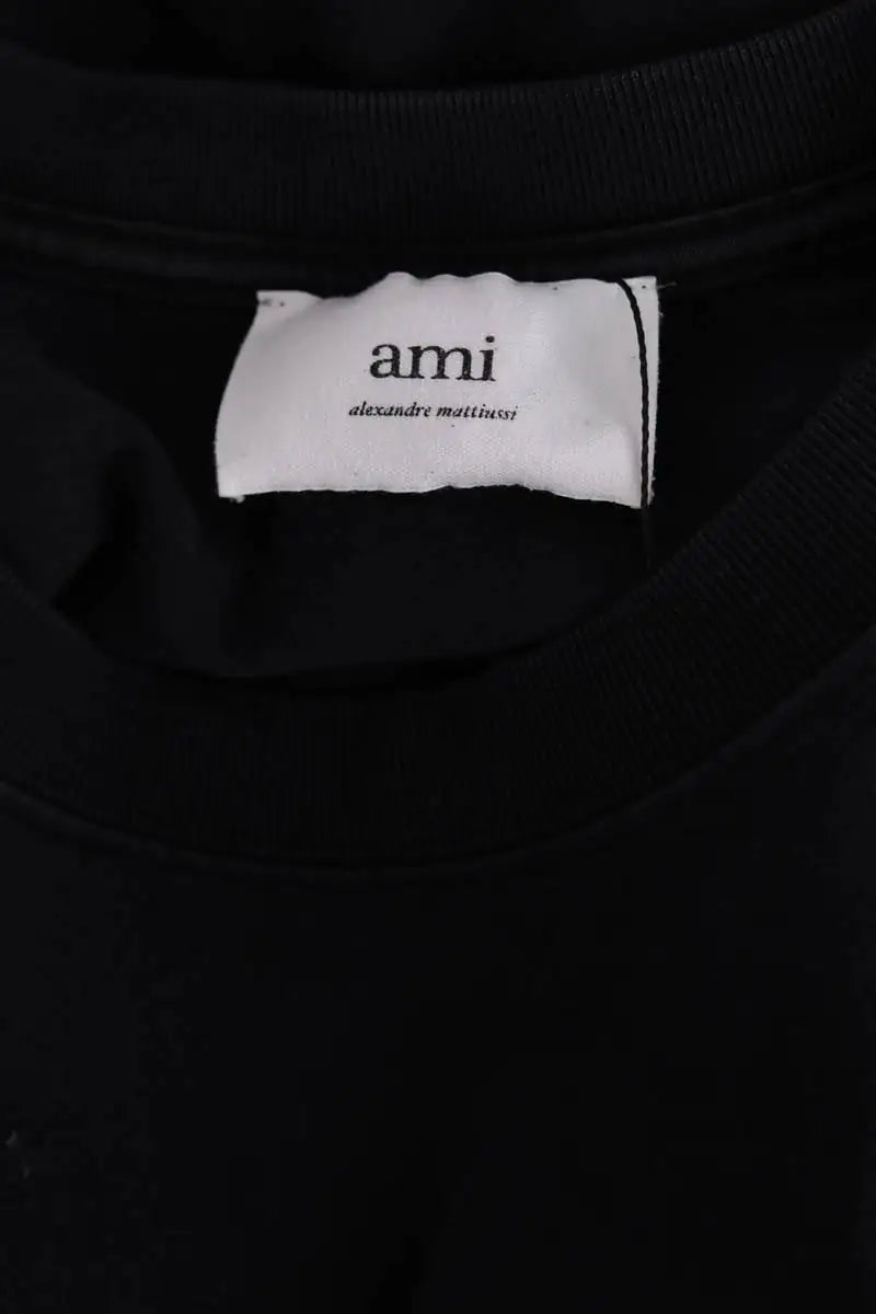 T-shirt Ami Noir en Coton