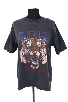 T-shirt Anine Bing Gris en Coton, taille M - Seconde Main