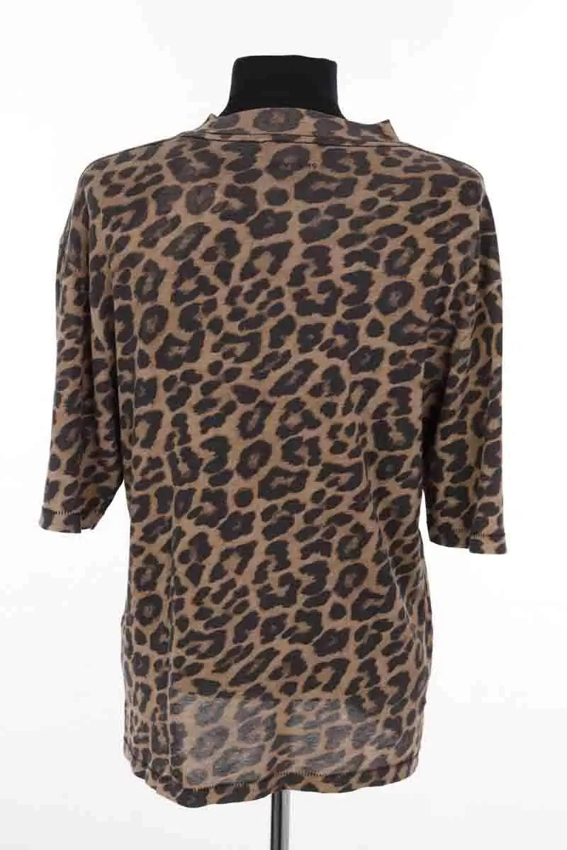T-shirt Anine Bing Marron en Coton