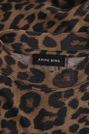 T-shirt Anine Bing Marron en Coton