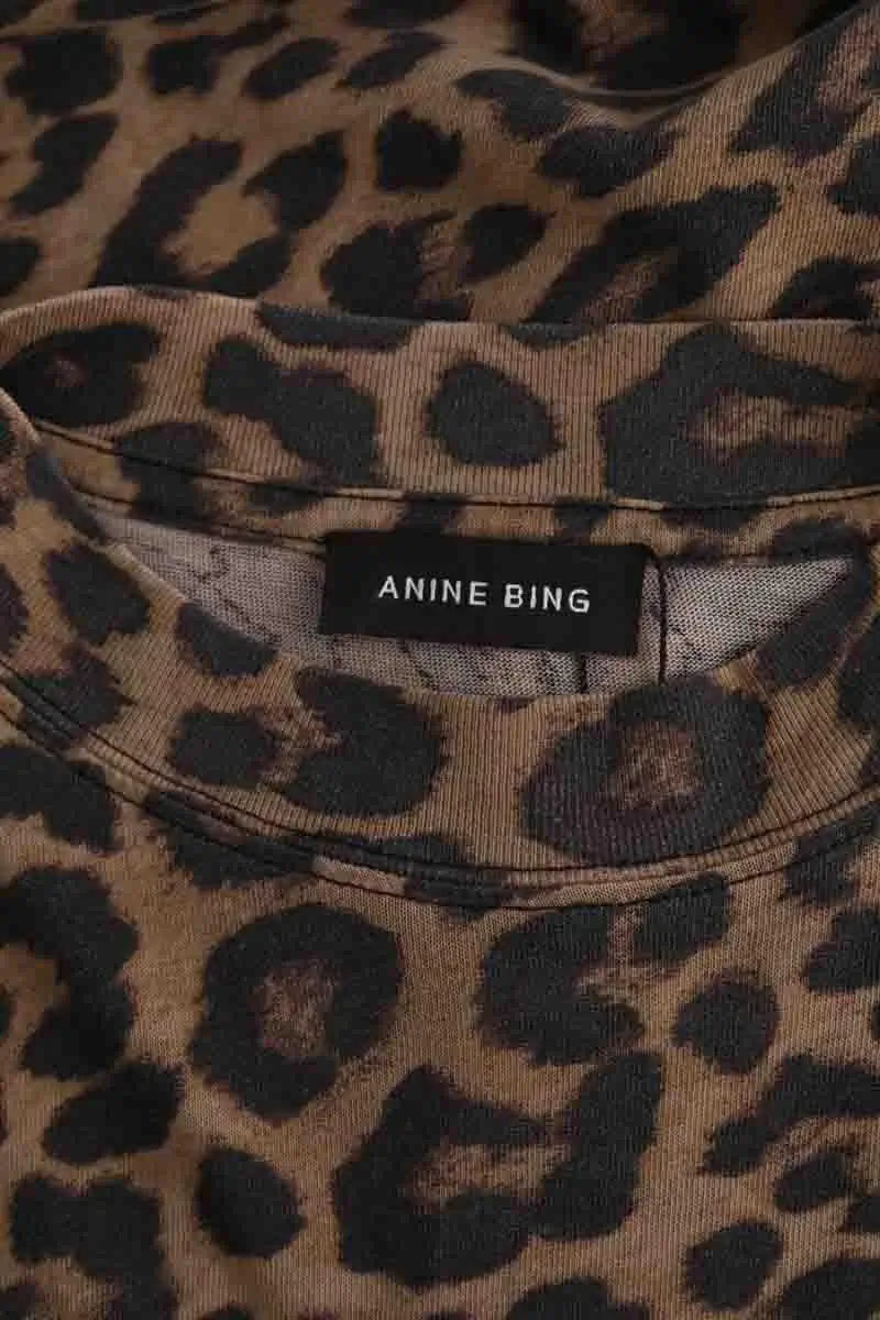 T-shirt Anine Bing Marron en Coton